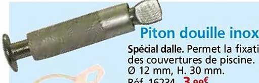Piton douille inox