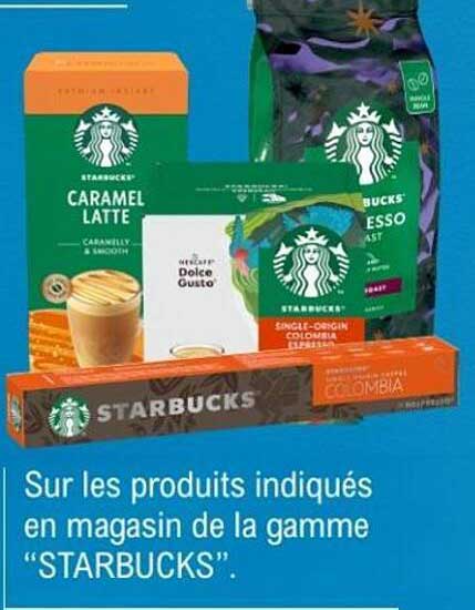 Produits Starbucks en promotion