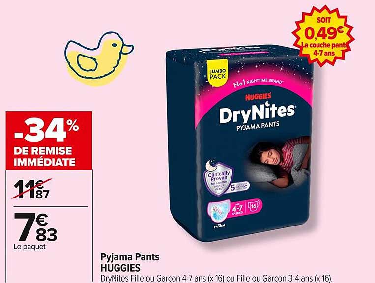 Pyjama Pants HUGGIES DryNites