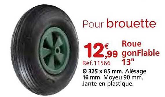 Roues gonflables 13"