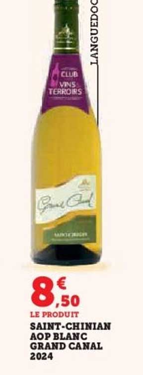 SAINT-CHINIAN AOP BLANC GRAND CANAL 2024