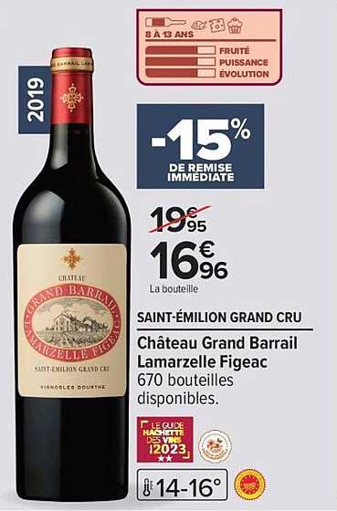SAINT-ÉMILION GRAND CRU Château Grand Barrail Lamarzelle Figeac