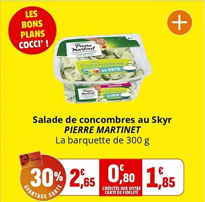 Salade de concombres au Skyr PIERRE MARTINET