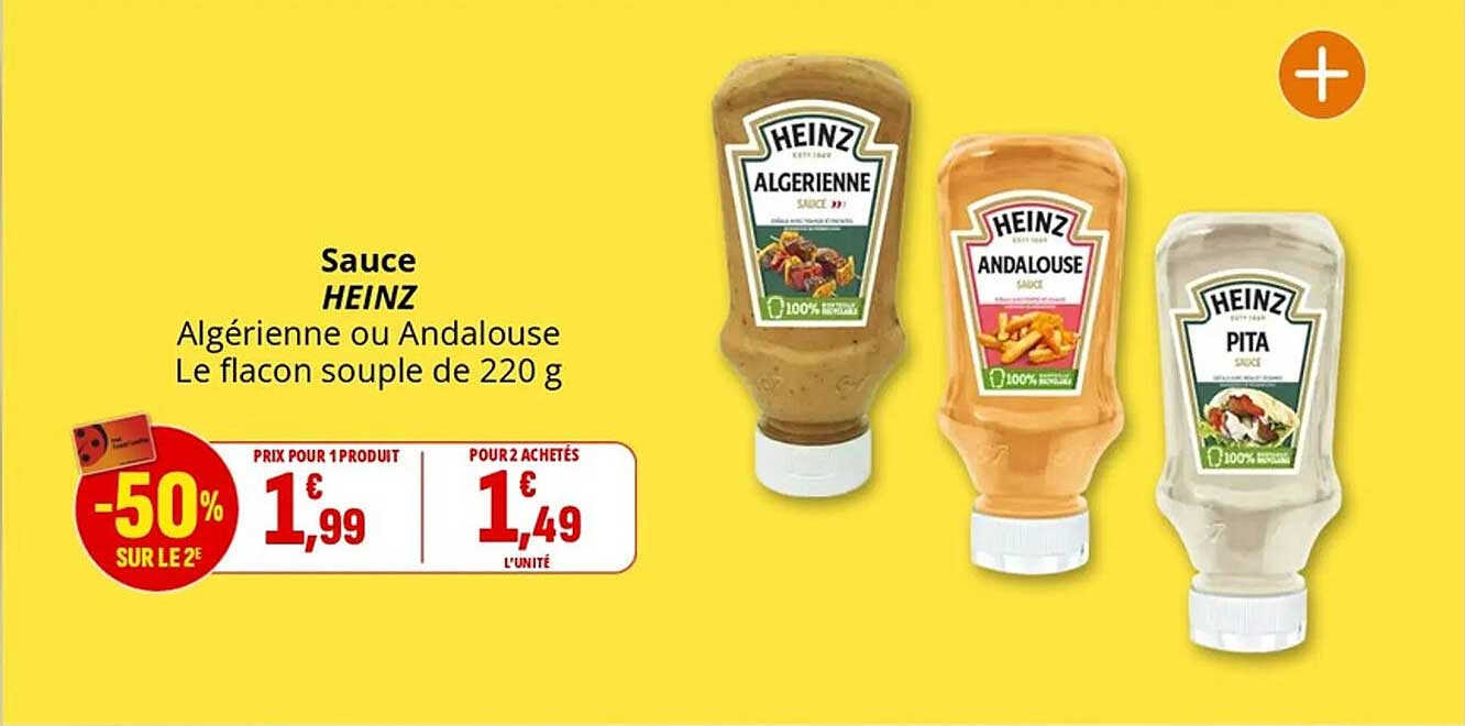 Sauce HEINZ Algérienne ou Andalouse