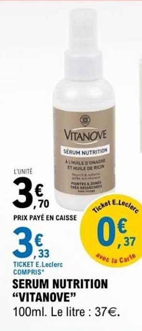 SERUM NUTRITION "VITANOVE"