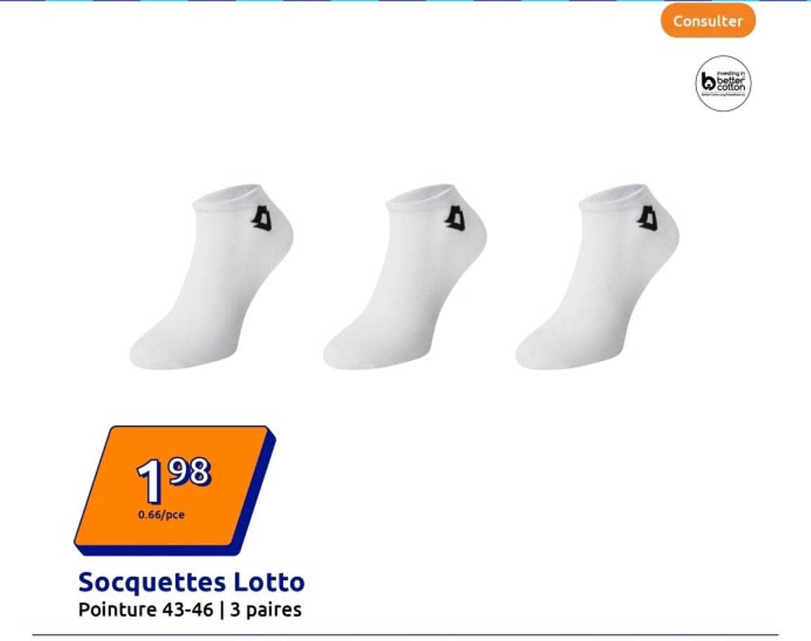 Socquettes Lotto