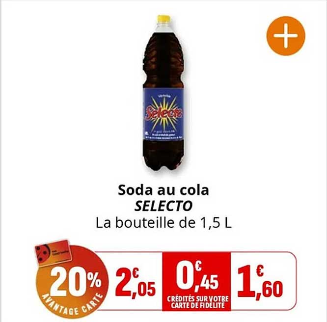 Soda au cola SELECTO