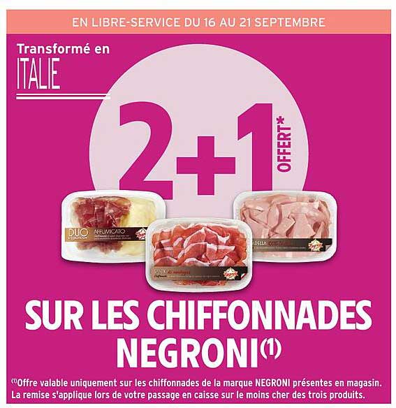 SUR LES CHIFFONNADES NEGRONI
