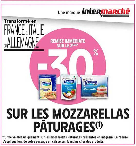 SUR LES MOZZARELLAS PÂTURAGES