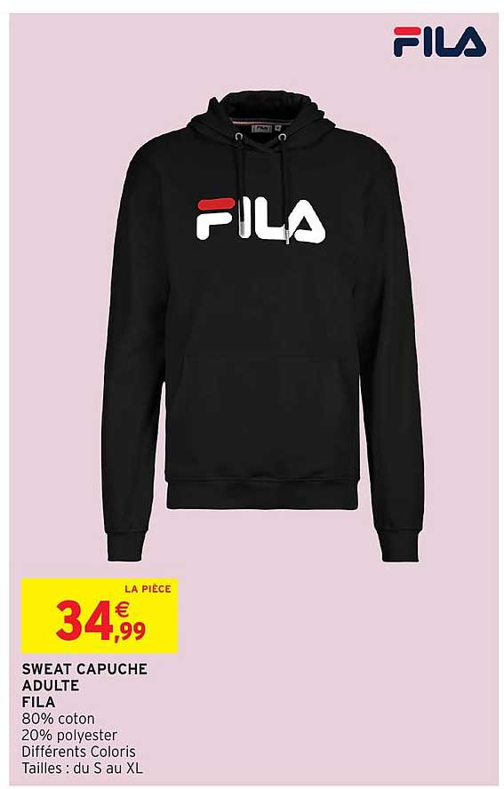 SWEAT CAPUCHE ADULTE FILA