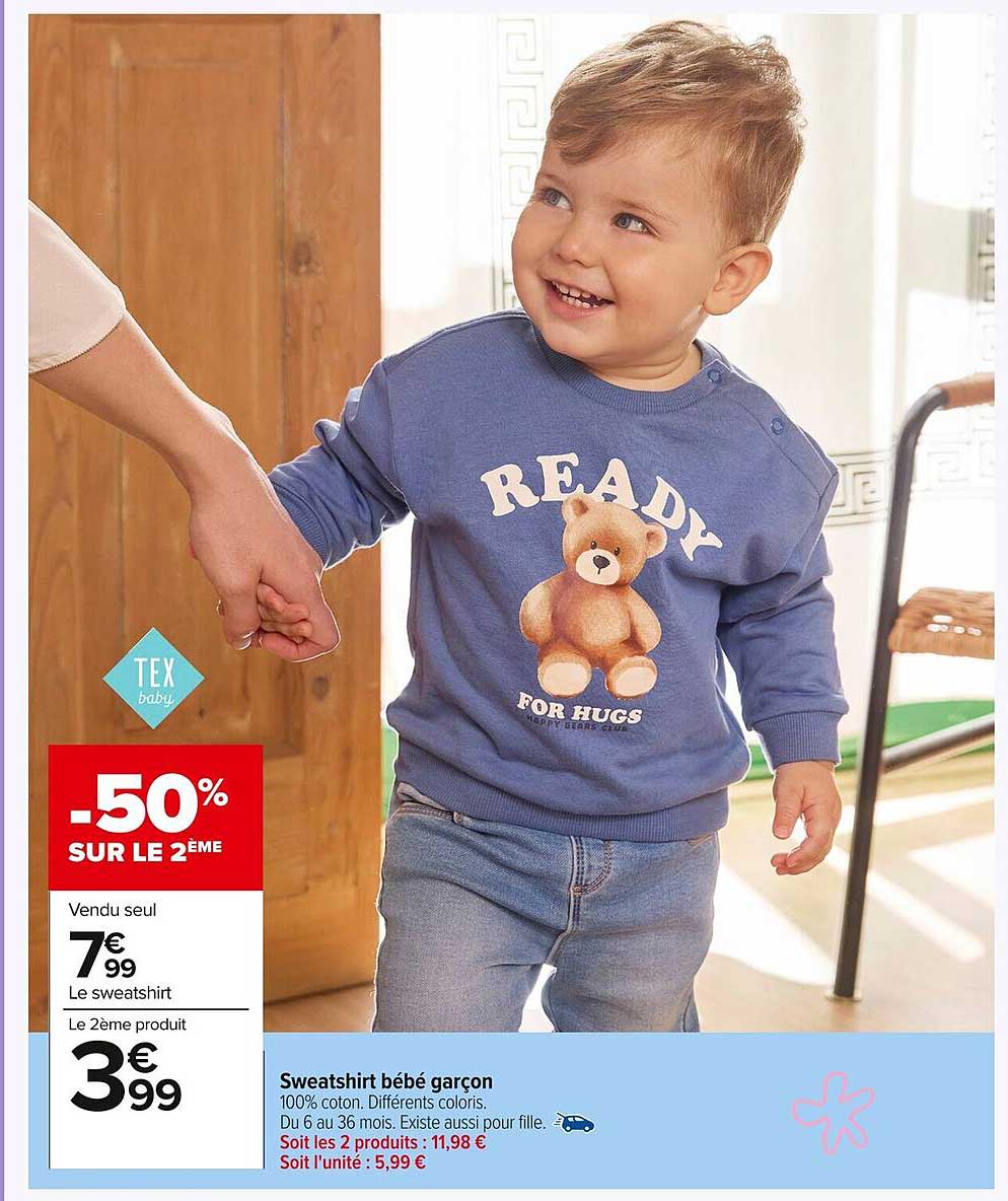 Sweatshirt bébé garçon