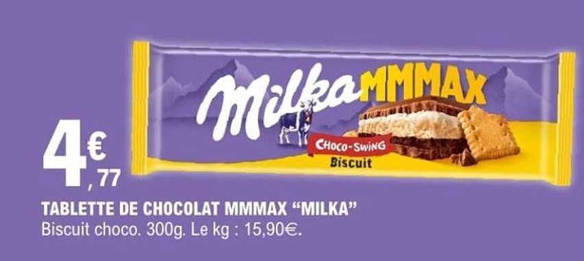 TABLETTE DE CHOCOLAT MMMAX “MILKA”