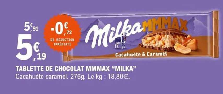 TABLETTE DE CHOCOLAT MMMAX “MILKA”