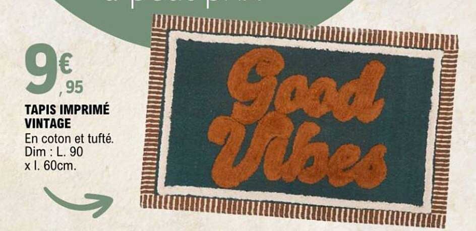 TAPIS IMPRIMÉ VINTAGE