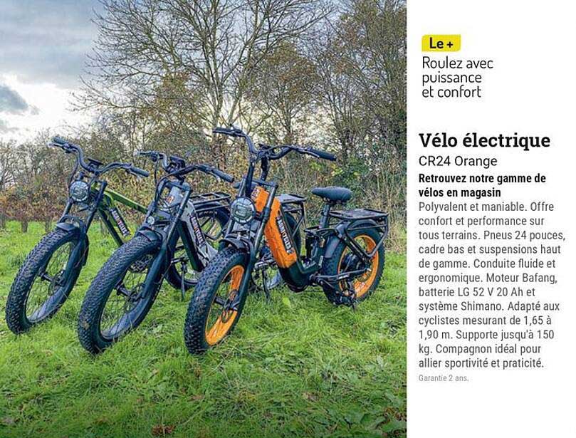 Vélo électrique CR24 Orange