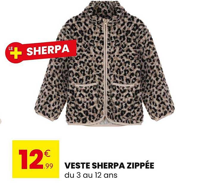 VESTE SHERPA ZIPPÉE