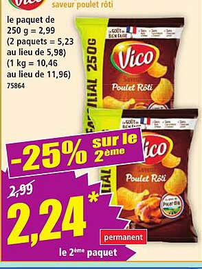 Vico goût poulet rôti