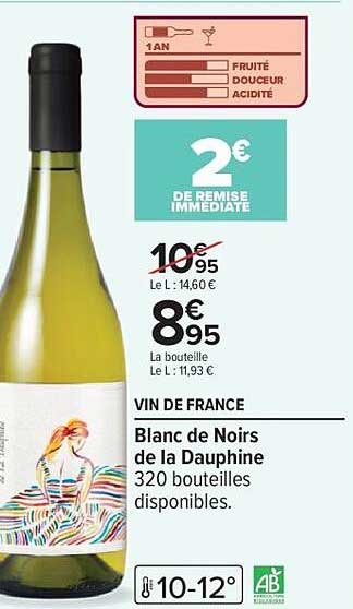 Vin de France - Blanc de Noirs de la Dauphine