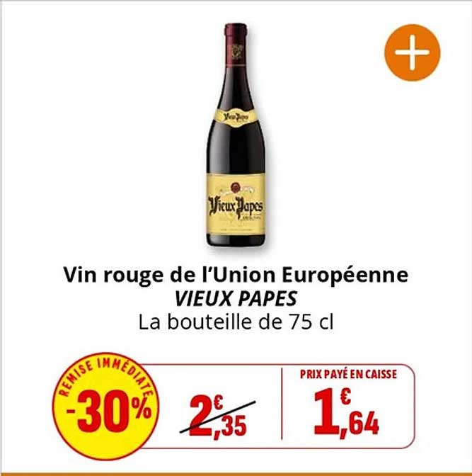 Vin rouge de l’Union Européenne VIEUX PAPES