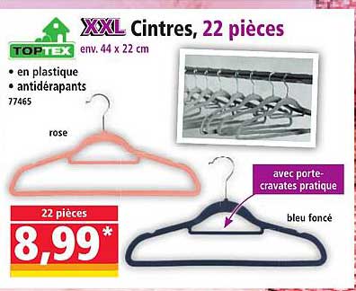 XXL Cintres, 22 pièces