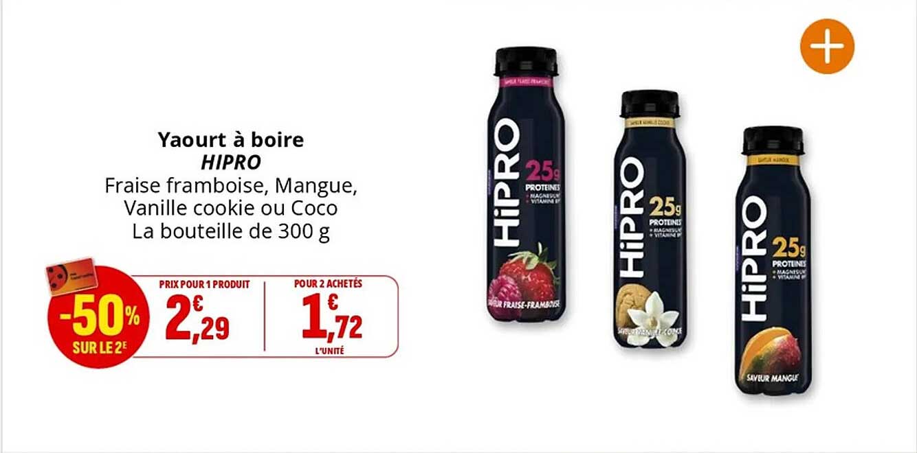 Yaourt à boire HIPRO