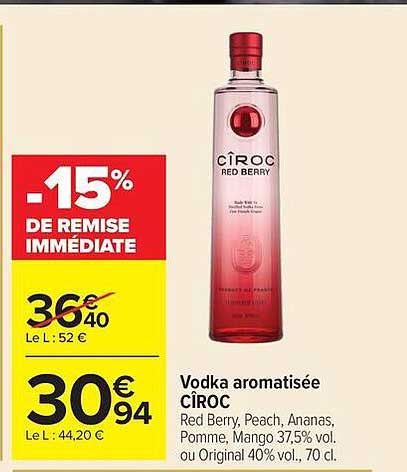 -15% DE REMISE IMMÉDIATE