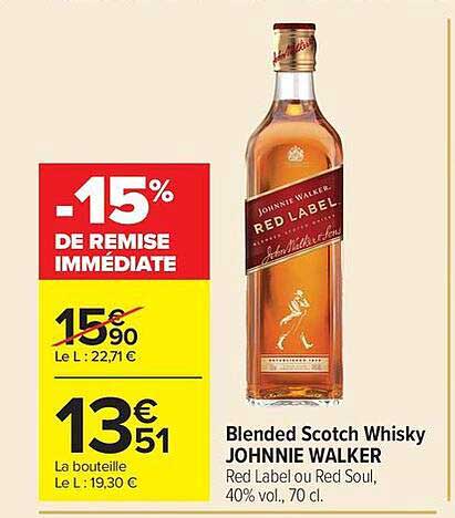 -15% DE REMISE IMMÉDIATE