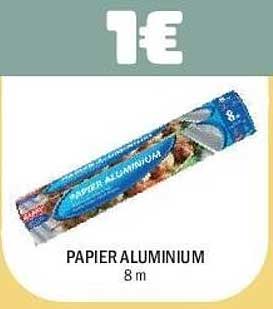 1€ PAPIER ALUMINIUM 8 m