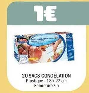 20 SACS CONGÉLATION