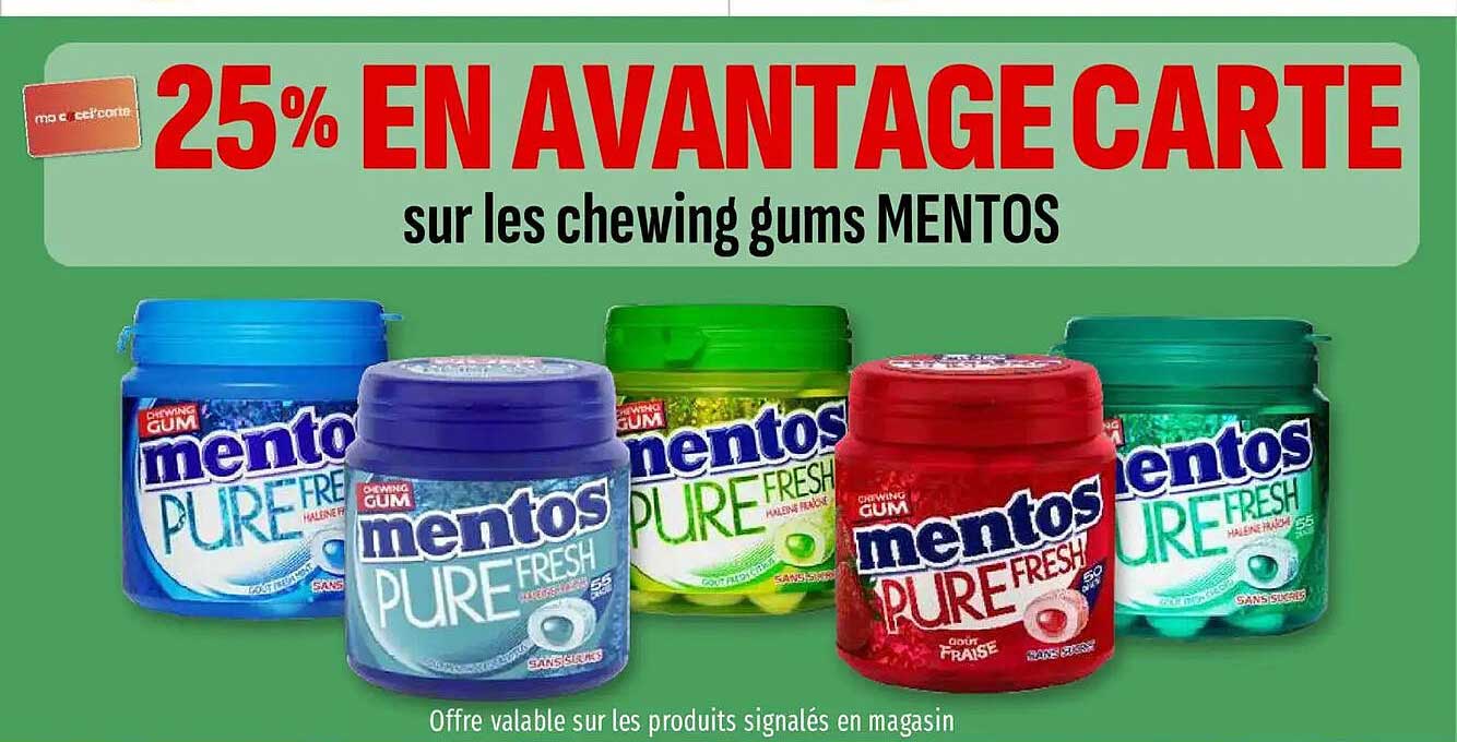 25% EN AVANTAGE CARTE