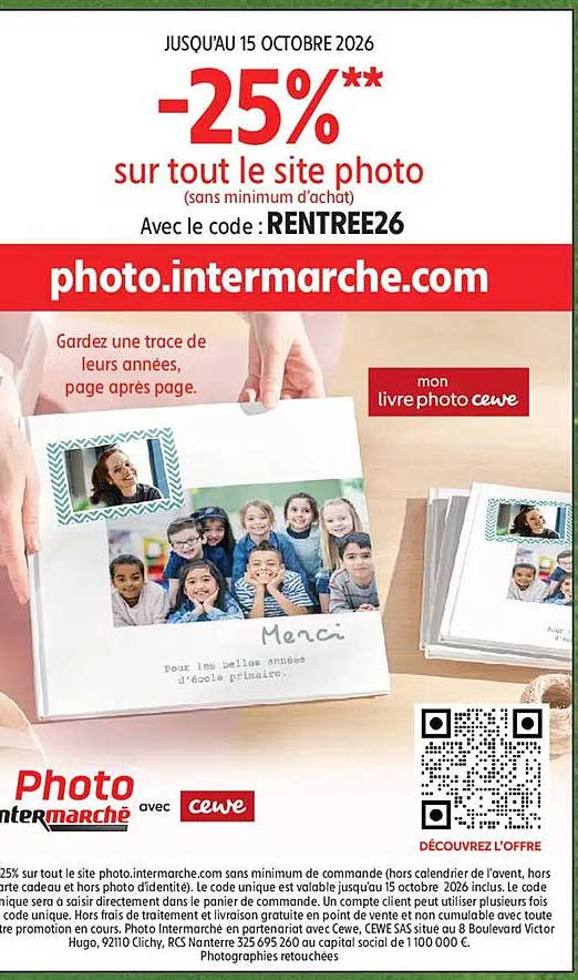 -25%** sur tout le site photo