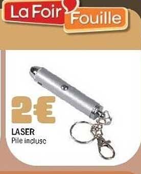 2€ LASER Pile incluse