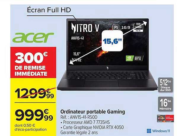 300€ DE REMISE IMMÉDIATE