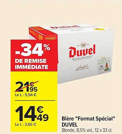 -34% DE REMISE IMMÉDIATE