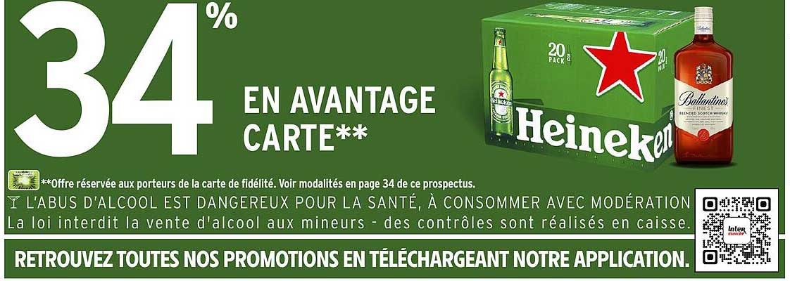 34% EN AVANTAGE CARTE**