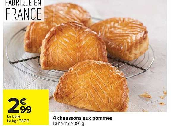 4 chaussons aux pommes