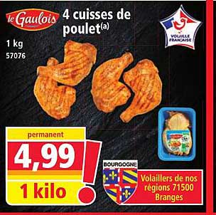 4 cuisses de poulet(a)