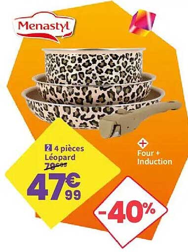 4 pièces Léopard