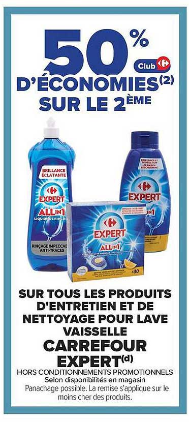 50% Club d'économies(2) SUR LE 2ÈME