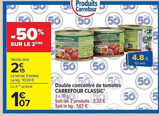 -50% SUR LE 2ÈME