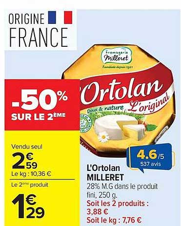 -50% SUR LE 2ÈME