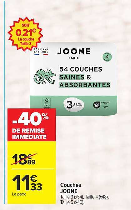 54 COUCHES SAINES & ABSORBANTES