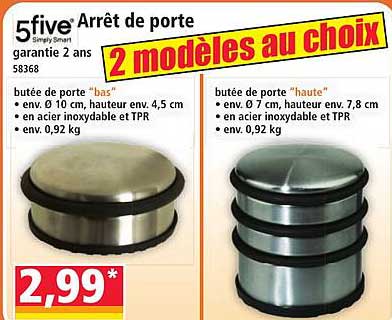 5five Arrêt de porte 2 modèles au choix