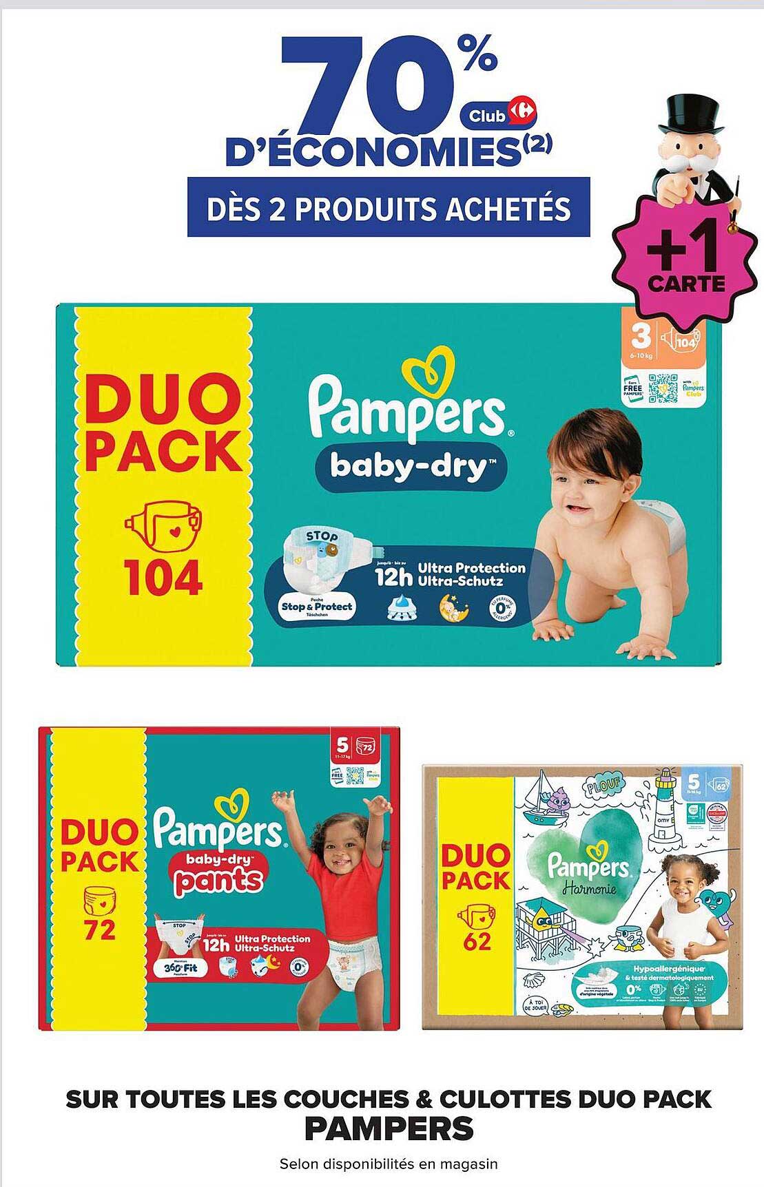 70% D’ÉCONOMIES(2) DÈS 2 PRODUITS ACHETÉS