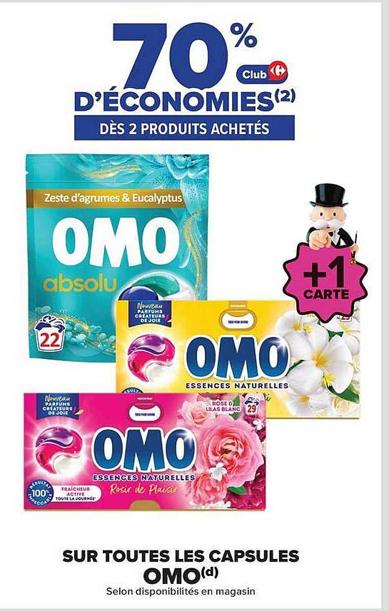 70% D’ÉCONOMIES(2) DÈS 2 PRODUITS ACHETÉS