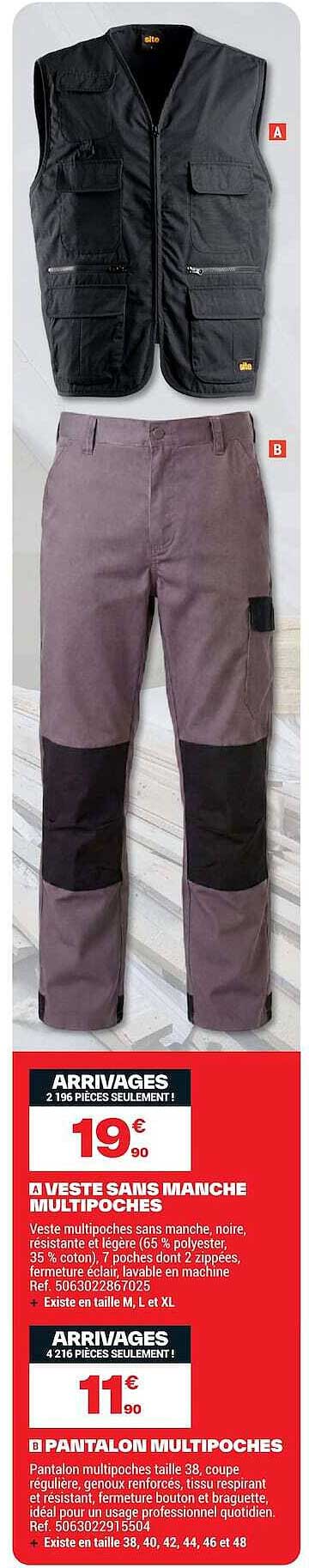 A VESTE SANS MANCHE MULTIPOCHES