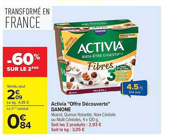 Activia "Offre Découverte" DANONE