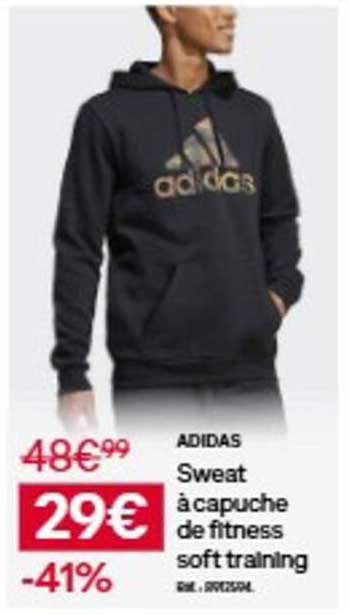 ADIDAS Sweat à capuche de fitness soft training