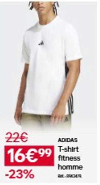 ADIDAS T-shirt fitness homme