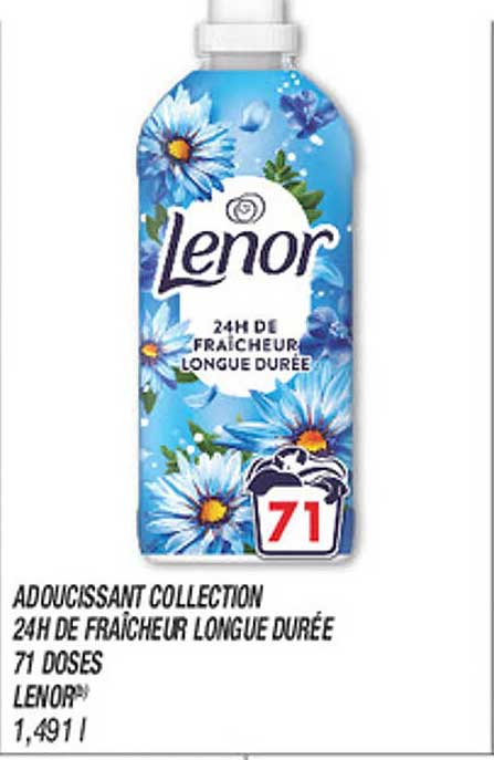 ADOUCISSANT COLLECTION 24H DE FRAICHEUR LONGUE DUREE 71 DOSES LENOR